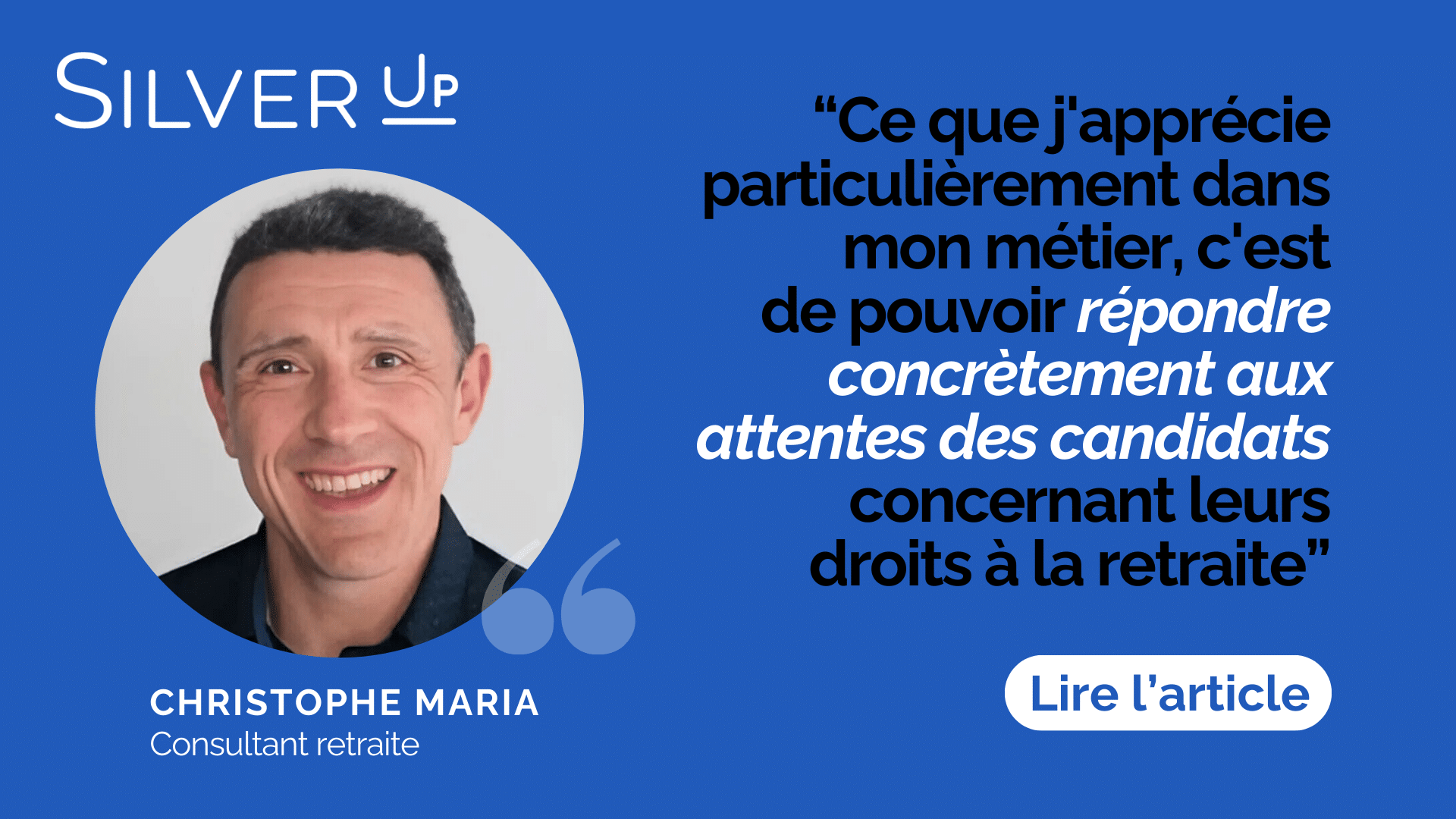 Témoignage de Christophe Maria : Une passion pour l’accompagnement Retraite et le sport